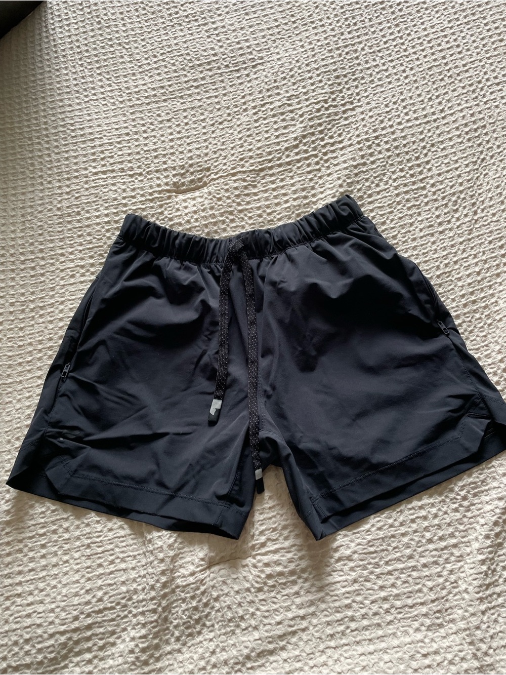 Fabletics Black Athletic Shorts with Drawstring